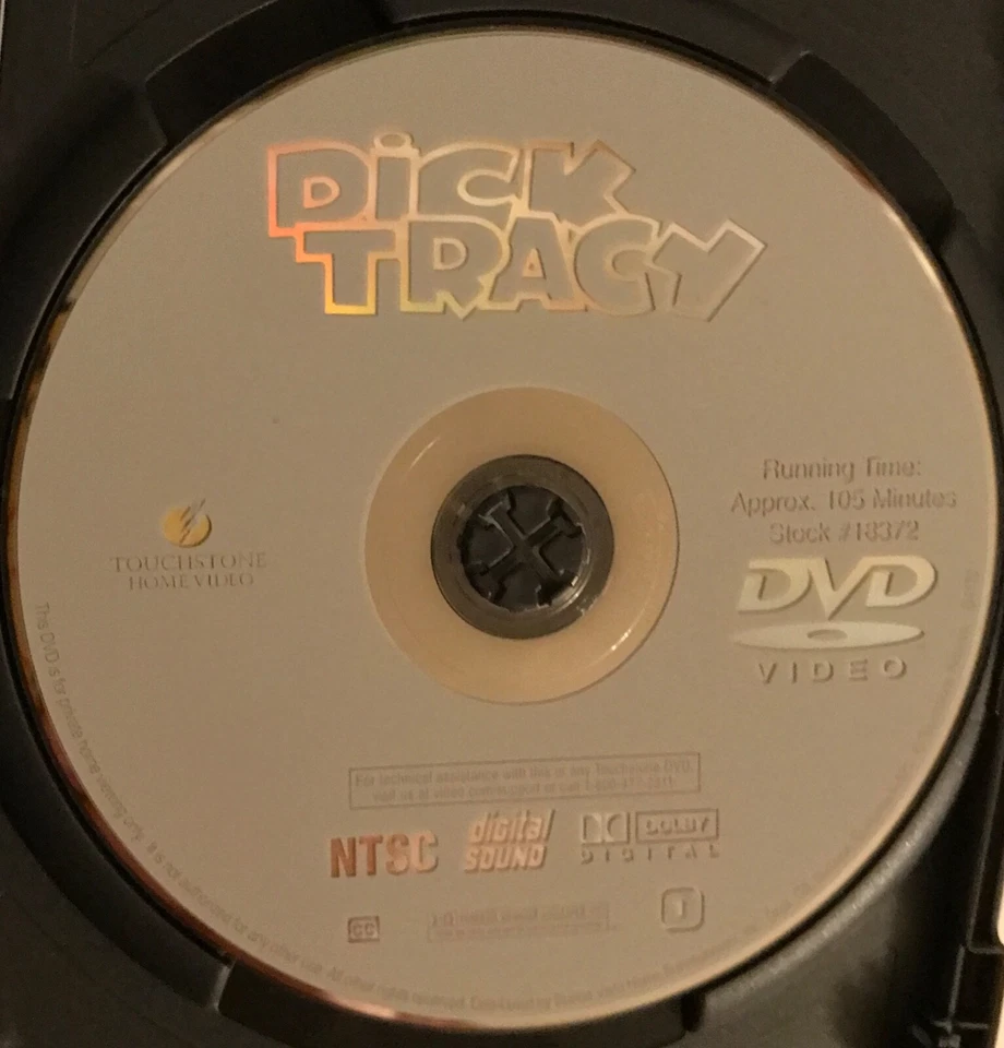 Dick Tracy DVD 1990 Warren Beatty Madonna Al Pacino cómic comedia criminal Foto 4 de 4