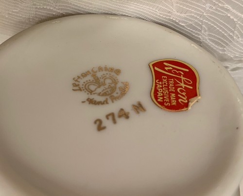 Vintage Lefton 50 Anniversary Mini Sugar Bowl & Creamer Set Japan~~274M - Picture 8 of 8