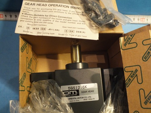 ORIENTAL MOTOR   5GS12.5K  Reductor - Picture 1 of 4