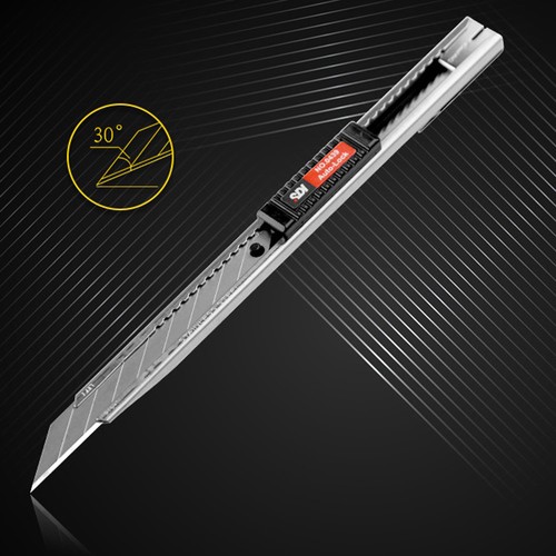 10 pezzi SDI n.0439C taglierina professionale 9 mm punta 30 gradi coltello utilità a scatto - Foto 7 di 8