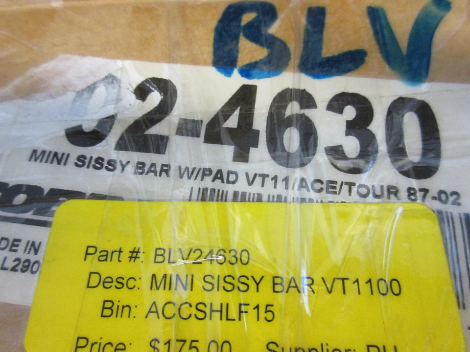 95-99 Ace 98-01 Tourer Yamaha VT1100 Cobra Mini Sissy Bar Con Almohadilla 02-4630 EM25 Foto 4 de 4