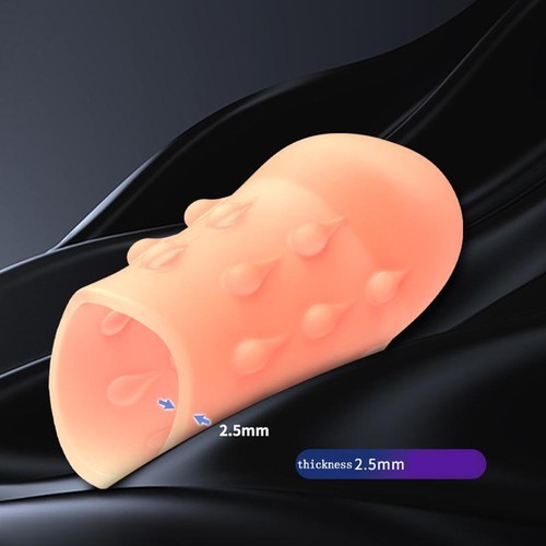Penis Extender Sleeve Glans Cover Silicone Foreskin Cock Ring Erection Enlarger - Picture 7 of 19
