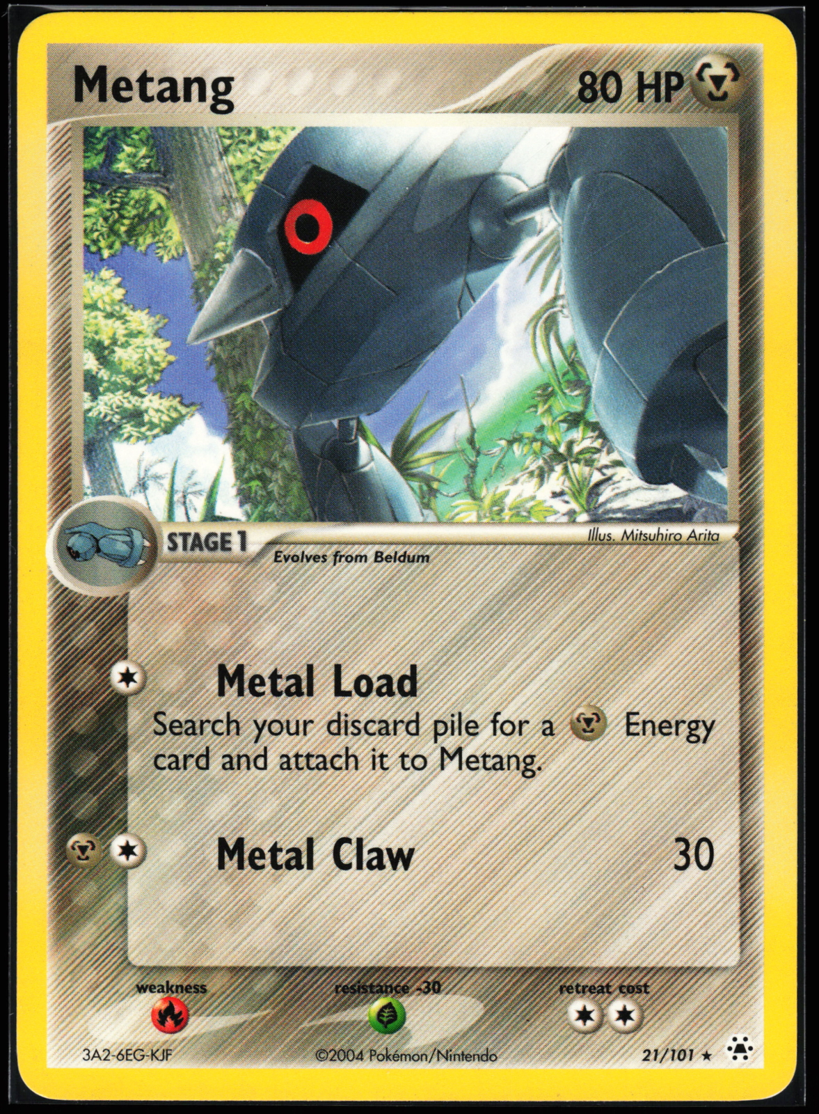 Pokemon Card - Metang Hidden Legends 21/101 Rare