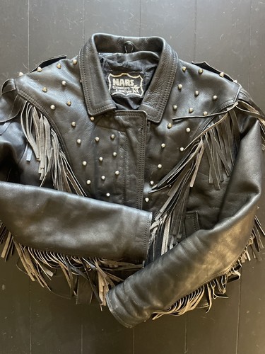 MARS AUSTRALIA GENUINE LEATHER JACKET SZ M WOMANS BAD A$$!! L@@K! - Picture 2 of 6