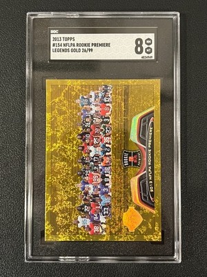 NFLPA 2013 Topps Rookie Premiere Legends Gold /99 SGC 8 154