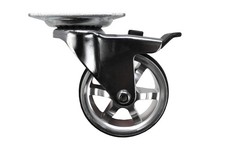 8295E Designer Casters 3 inch Machined Aluminum Mag Designer Caster, 4 Pack
