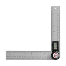 82305 Digital Angle Finder GemRed Protractor Stainless steel 7inch 200mm (Black