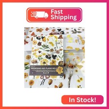 DAPUTOU 400PCS Plants Floral Scrapbook Stickers Kit Vintage Flowers Fall Maple L