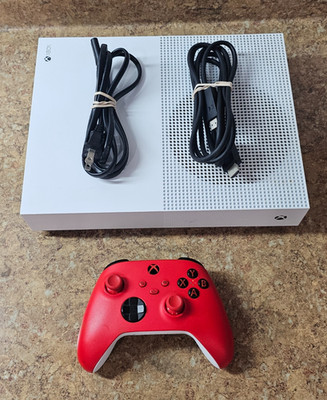 Microsoft Xbox One S All-Digital Edition 1TB Console w/ Cables + Controller