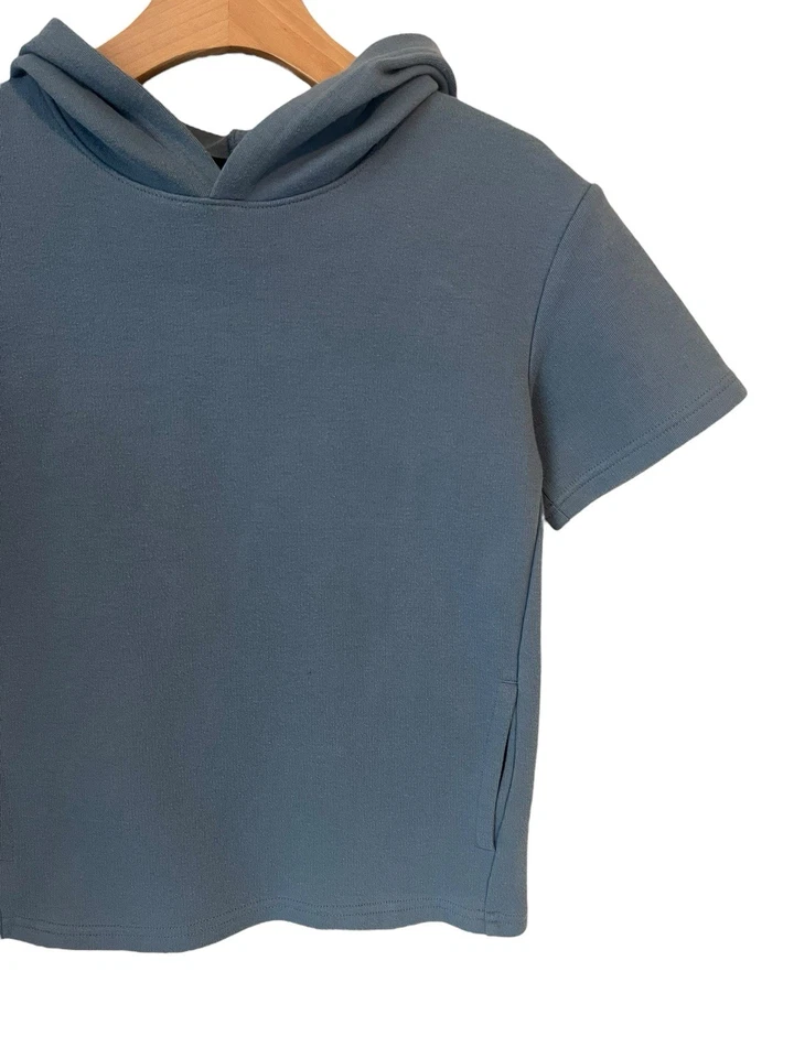 Sudadera con Capucha Art Class Niños Talla M (8) Azul Manga Corta Con Capucha Bolsillo Foto 3 de 4