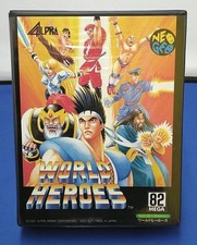 ADK World Heroes Neo Geo ROM Game Cart Used with Wear and Damage