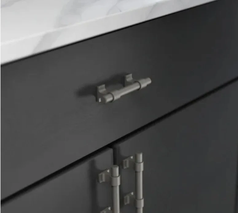 Lote 9 Brainerd P44373W 3/8" - 4" Gabinete Industrial Ajustable Tirador Satinado Nickel Foto 2 de 4