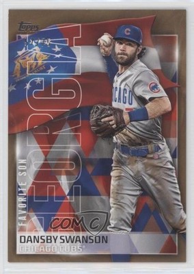 2023 Topps Series 2 Favorite Sons Gold 57/75 Dansby Swanson #FS-6 o7m