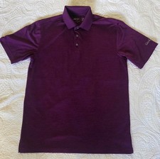 Walter Hagen 11 Majors Men's Purple Golf Polo Shirt Size S Short Sleeve