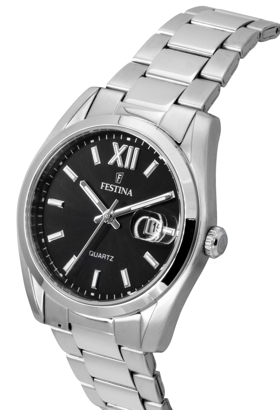 Festina Classic Stainless Steel Black Dial Quartz F20707-6 Men's Watch