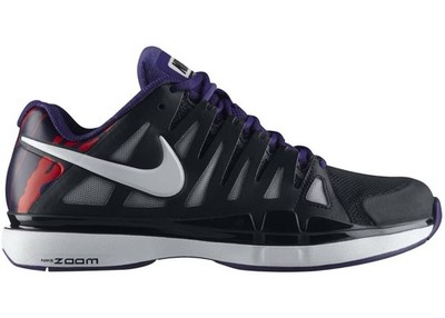 Nike Roger Federer Zoom Vapor 9 Agassi Flame Tennis Shoes Size 12 Rafa Alcaraz