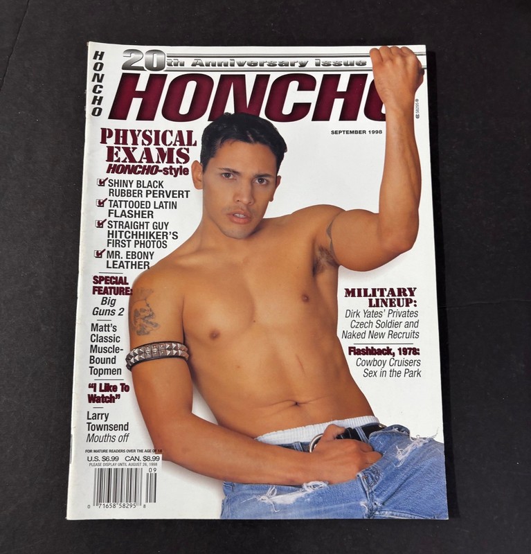 VINTAGE HONCHO MAGFAZINE SEPTEMBER 1998 GAY INTEREST