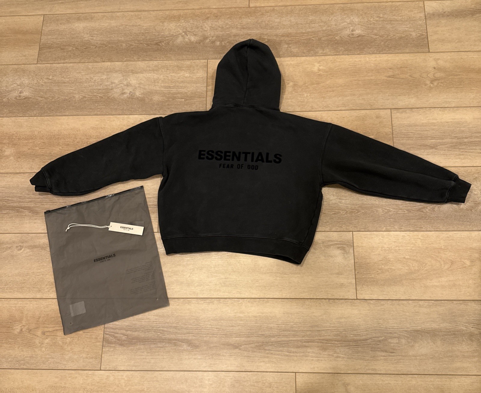 Essentials Black Stretch Limo Pullover Hoodie - image 4