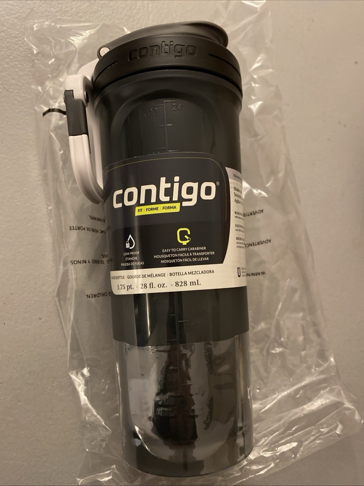 Contigo Fit Shake & Go Mixer Bottle, 28 fl Oz, NWT