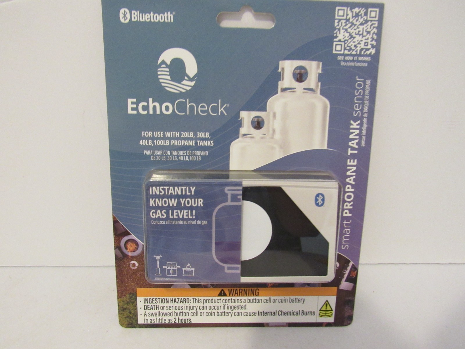 EchoCheck Bluetooth Compatible Smart Propane Tank Sensor 52691