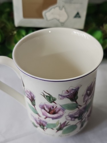 Australian State Flower DESERT ROSE porcelain Mug design by Philippa Nikulinsky - Picture 4 of 7