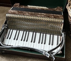 Vintage The Jetel Piano Accordion Made in Germany With Case