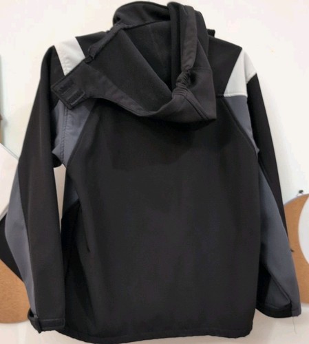 Reebok Removable Hood Zip Up Jacket Youth LG 14/16 Black - Picture 5 of 10
