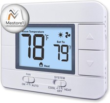 Non-Programmable Thermostat for Home Single-Stage 1H/1C , Temperature Control