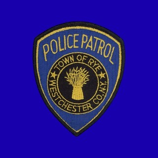Vintage Town of Rye Westchester County NY New York POLICE PATCH Cheesecloth