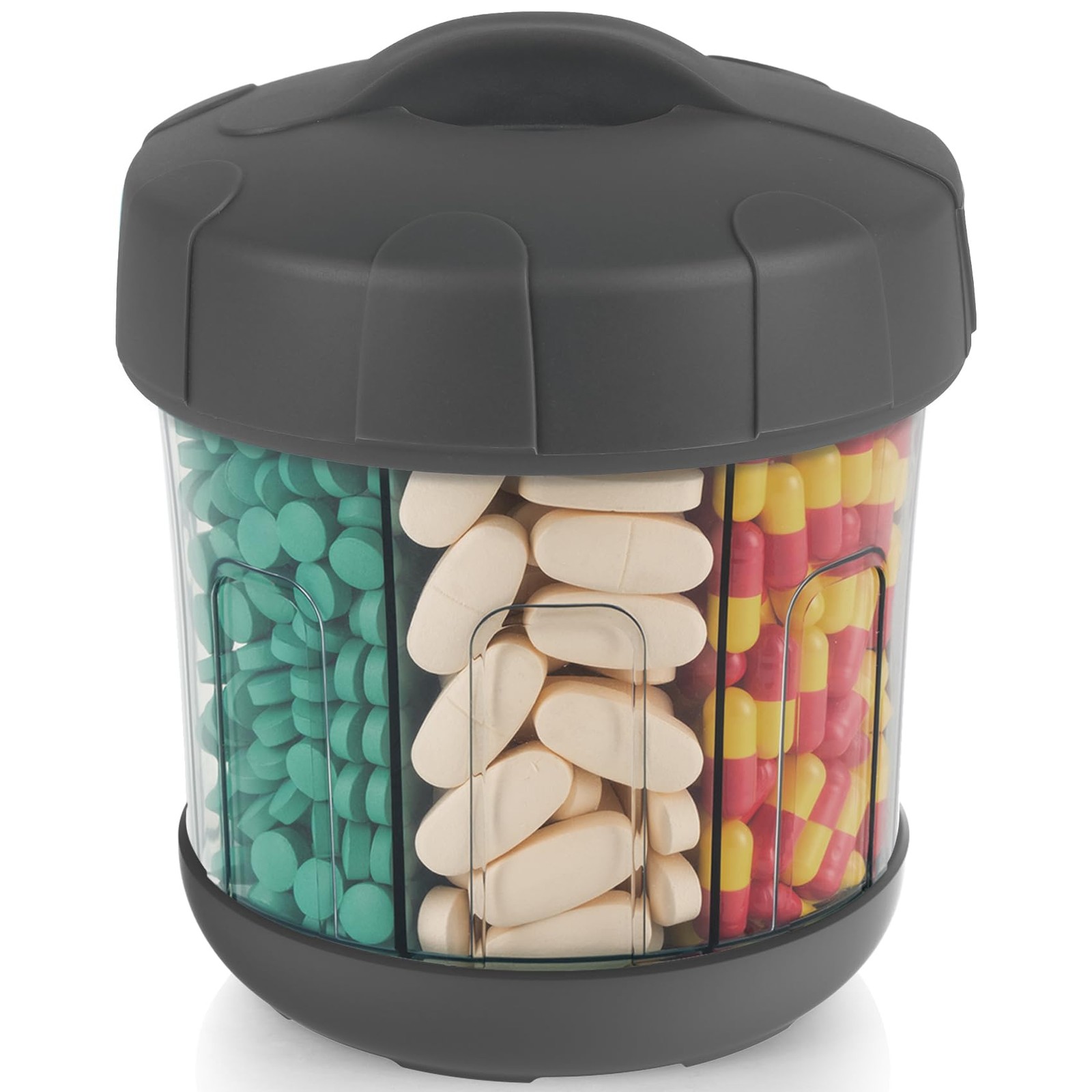 Pilulier extra large à 7 compartiments XXL pour traitement hebdomadaire