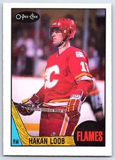 1987-88 O-Pee-Chee Hakan Loob Calgary Flames #208
