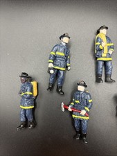 Small Fireman Figures Lot Of 8 In Different Poses