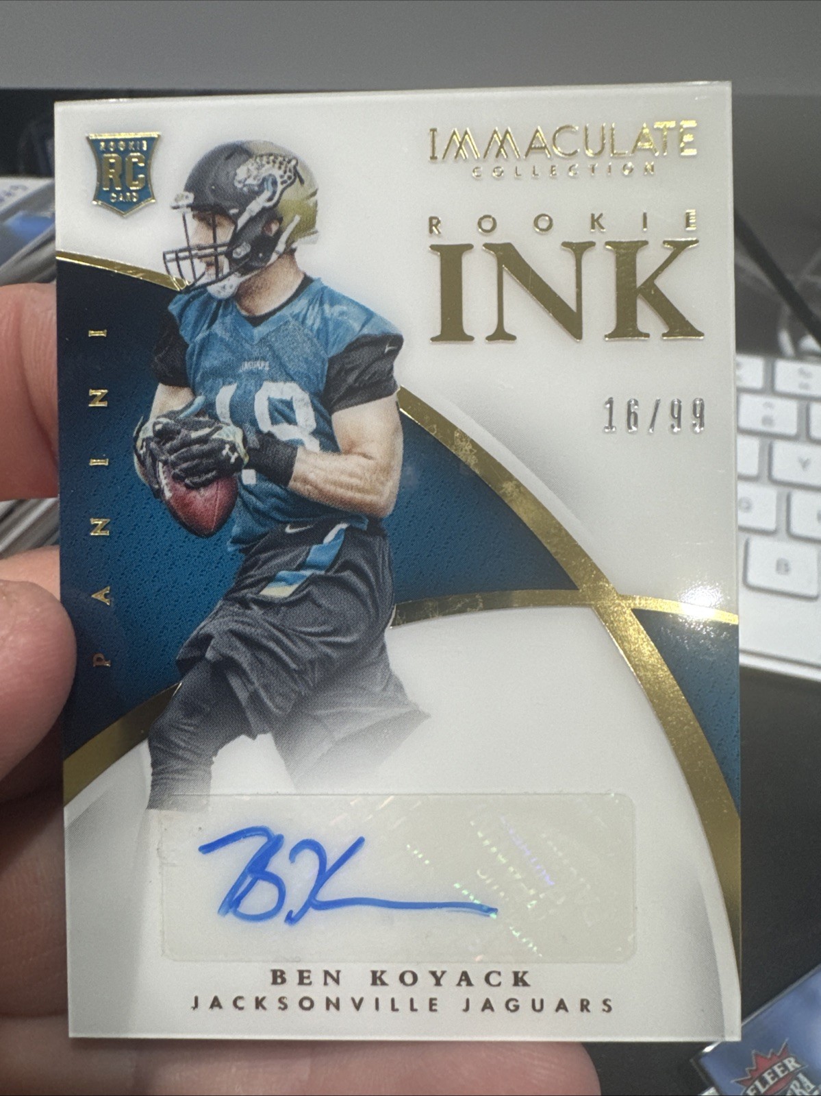2015 Panini Immaculate Collection Rookie Ink #RI-BK Ben Koyack Jaguars Auto /99