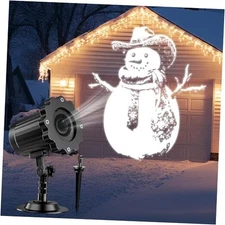 3D Dynamic Christmas Projector Lights Outdoor Indoor-2024 Upgrade Snowman 