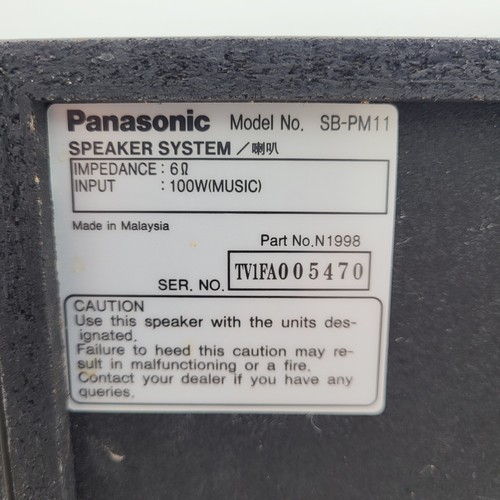 Panasonic SB-PM11 2-Way Bass Reflex Speakers Set Of 2 W/ Factory Dust Covers - Picture 9 of 17