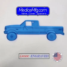 1992-1997 Ford F250 Extended Cab Pickup Truck Laser Engraved Hanging Ornament