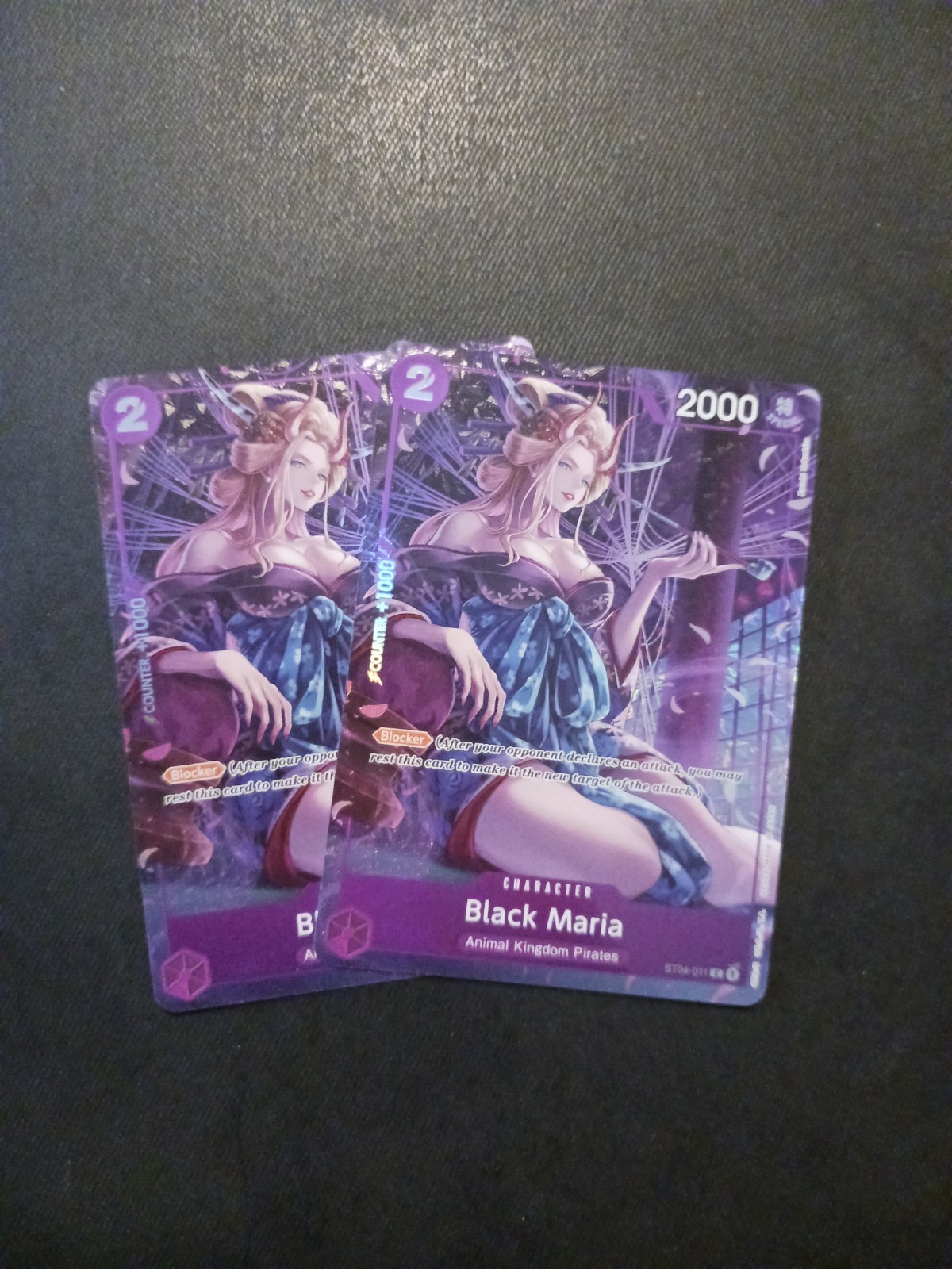 X2 One Piece Card Game TCG Black Maria ST04-011 Premium Card Collect 23-24 Fest
