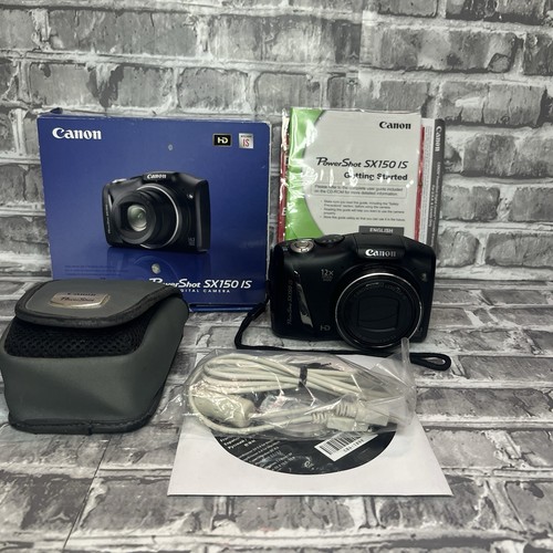 Canon PowerShot SX150 IS 14.1 MP Digital Camera with 12x Optical Zoom Black