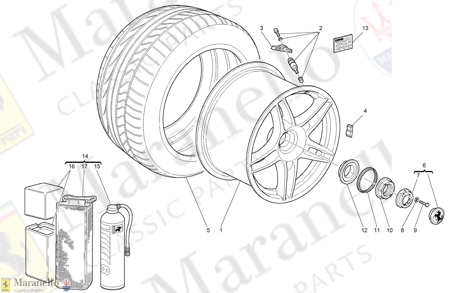 Ferrari Enzo / F50 Flange seal Set Of 4 # 163556