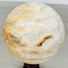 Natural thousand-layer agate crystal ball healing 1940G — photo 8
