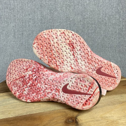 Nike Metcon 3 Flyknit Training Shoes Womens 7.5 Pink Fitness Running Sneakers - Picture 10 of 12