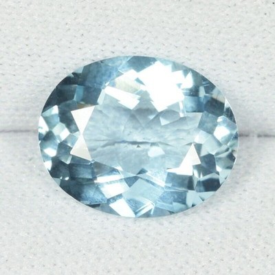 2.95 ct NICE SPARKLING 100% NATURAL  SANTA MARIA AQUAMARINE  Oval  See Vdo AVC