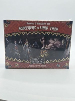 Massive Darkness Heroes & Monster Set Sorcerers vs Lord Tusk NIS CMON Miniatures