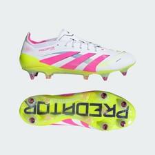Adidas Predator Elite Sg Cloud White/Lucid Pink / Lucid Lemon ID3849 Football