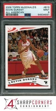 2006 TOPPS McDONALD'S ALL AMERICAN #B19 KEVIN DURANT RC PSA 9