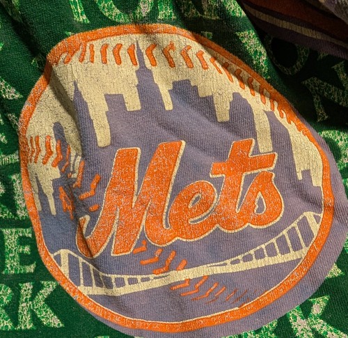 T-shirt vintage années 90 New York Mets Salem Sportswear Around The Horn imprimé partout XL - Photo 13 sur 22