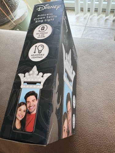 Disney Princesse Couronne Clip-On Selfie Anneau Lumière LED Lumière pour Téléphones - Photo 3 sur 4