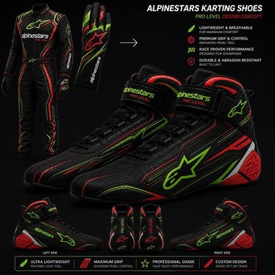 professional Go Kart Racing Suit CIK FIA Level 2 Gloves Boots Karting Set