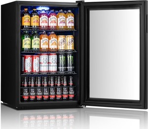 Yeego Beverage Refrigerator Cooler 155 Cans Mini Fridge Soda,Beer Home/Bar