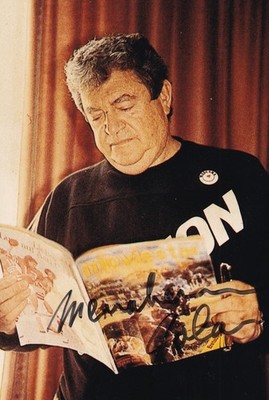 Menahem Golan  Originalautogramm auf Foto ''Regisseur''